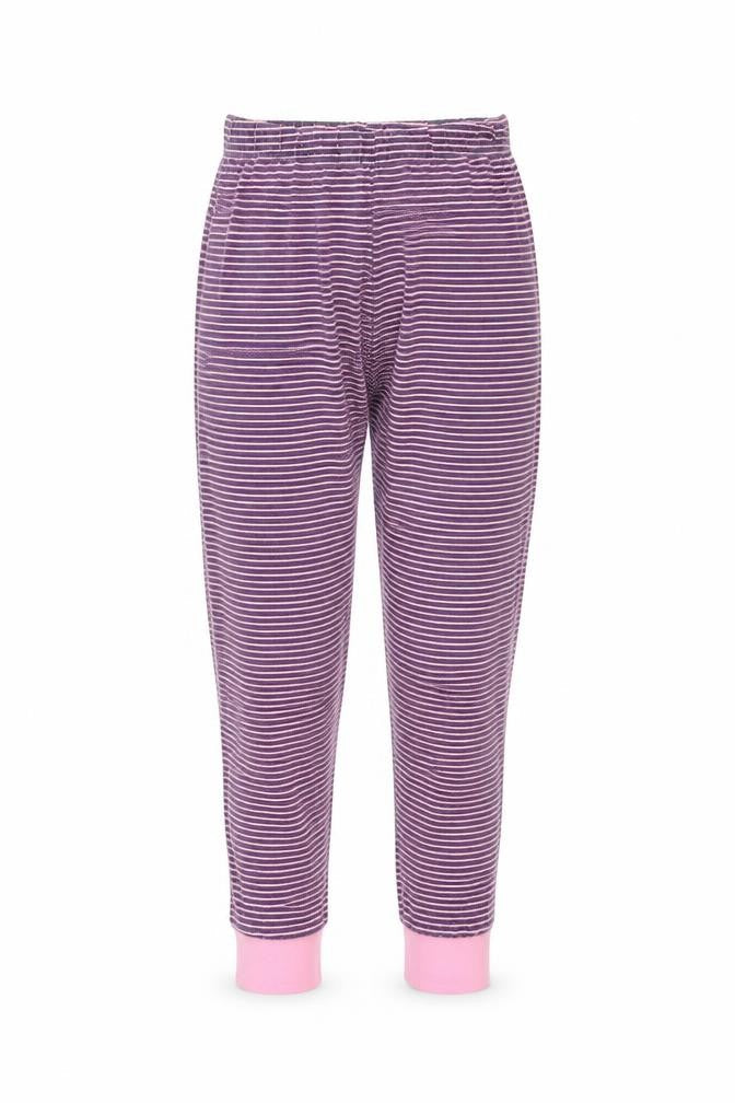 F&F Girls Blue Striped  Sweatpants Trousers Size 7-8 Years