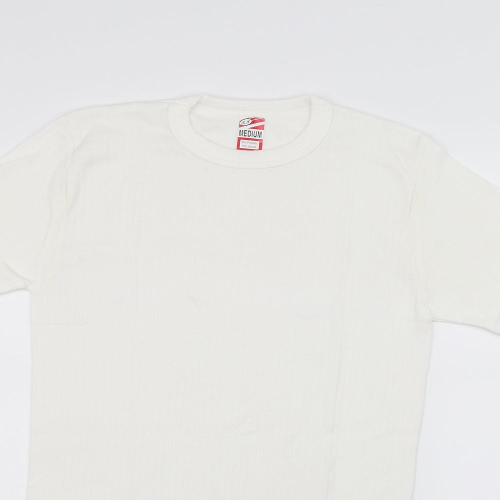 Preworn Womens White   Basic T-Shirt Size M