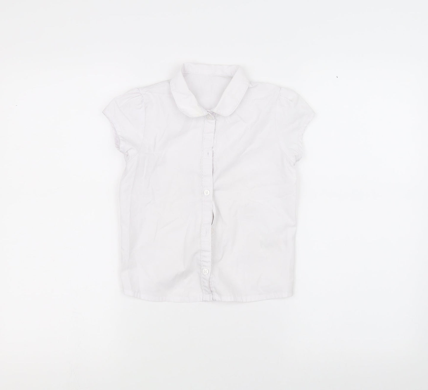 George Boys White   Basic Button-Up Size 6-7 Years