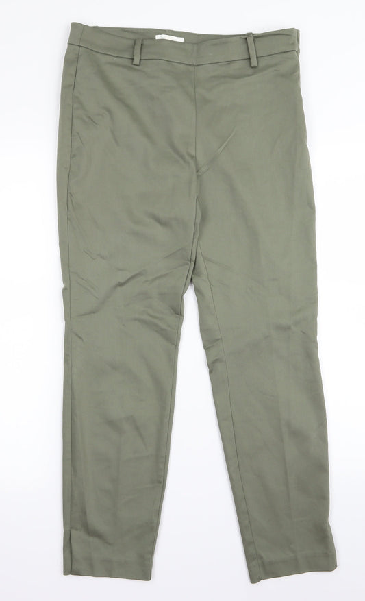 H&M Womens Green   Trousers  Size 10 L24 in