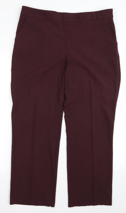 Preloved Classic Womens Brown   Trousers  Size 16 L23 in - Front
