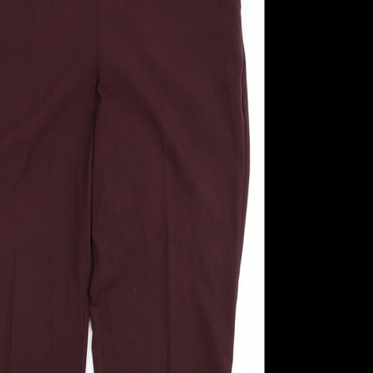 Preloved Classic Womens Brown   Trousers  Size 16 L23 in - Detail