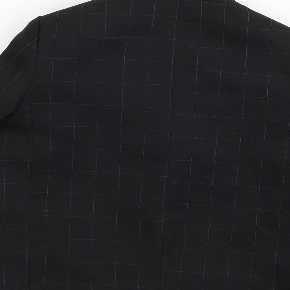 vivali Baby Black Check  Basic Coat Coat Size 9-12 Months