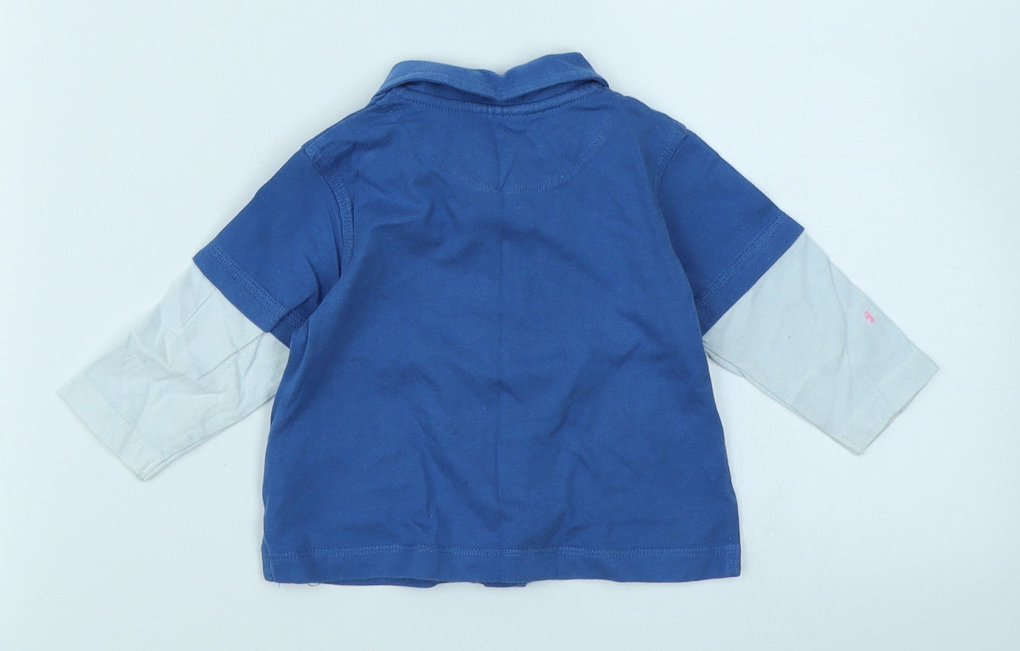 Cherokee Boys Blue   Basic Button-Up Size 3-6 Months