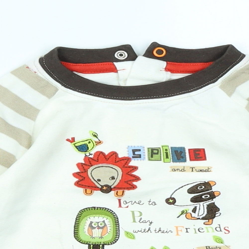 George Baby Beige   Basic T-Shirt Size 3-6 Months