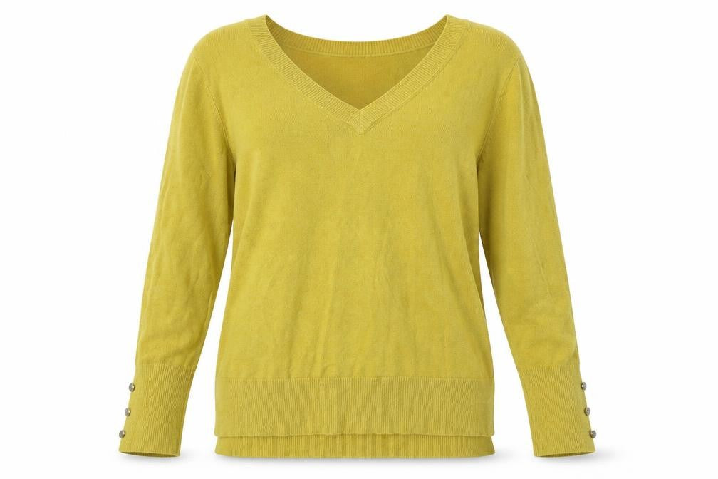 Primark Womens Yellow   Pullover Jumper Size S
