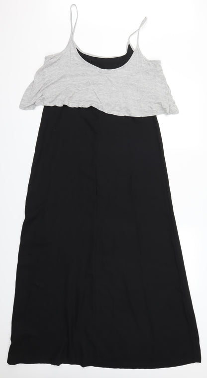 Back view of Atmosphere women’s black maxi, size UK 12, - grey