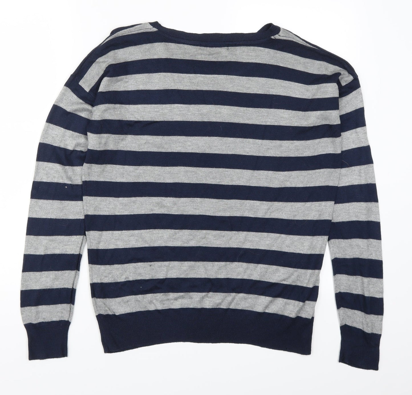 Atmosphere Womens Blue Striped  Pullover Jumper Size 12