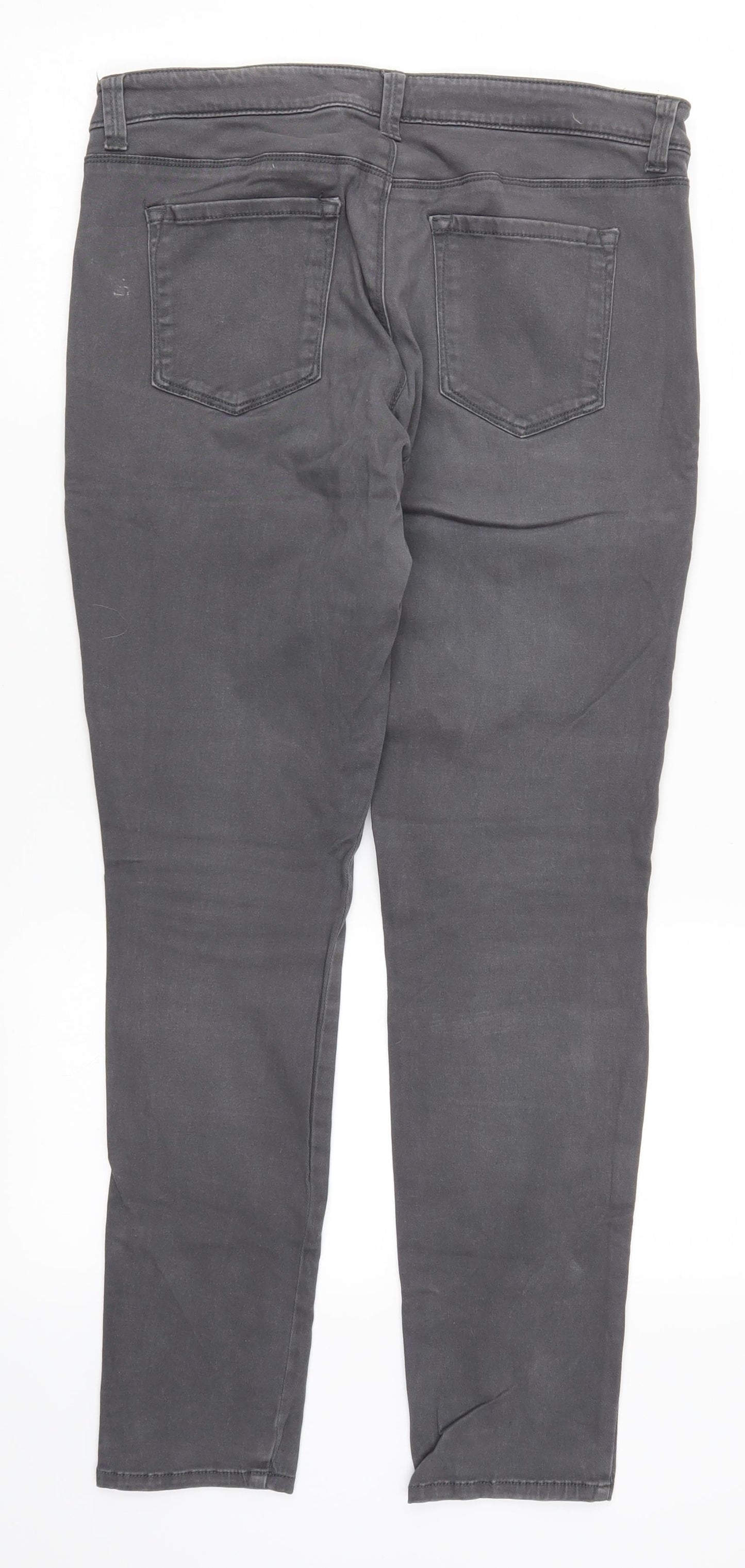 Gap Womens Grey  Denim Skinny Jeans Size 12 L27 in