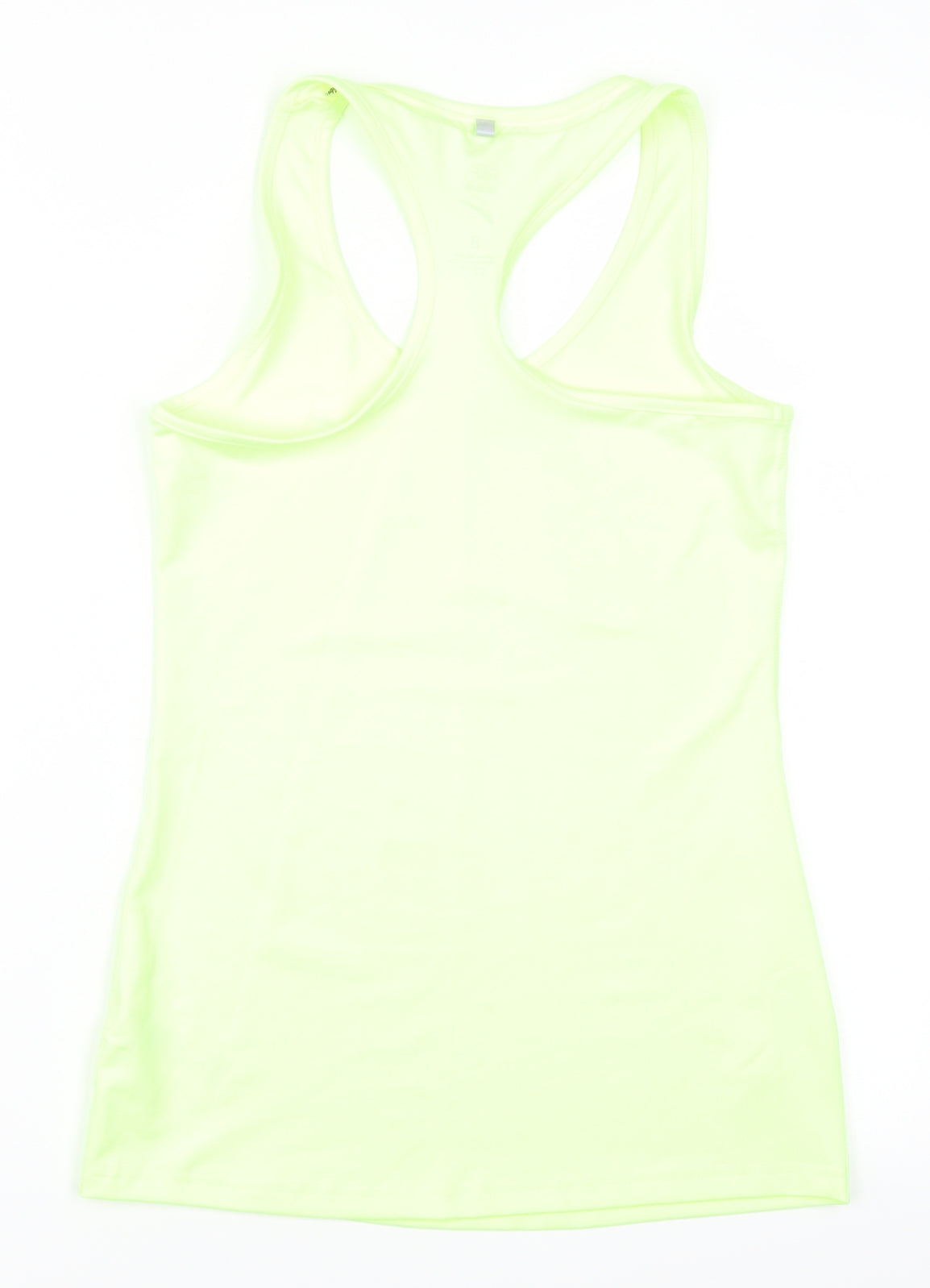 F&F Womens Yellow   Basic Tank Size 8  - Racerback