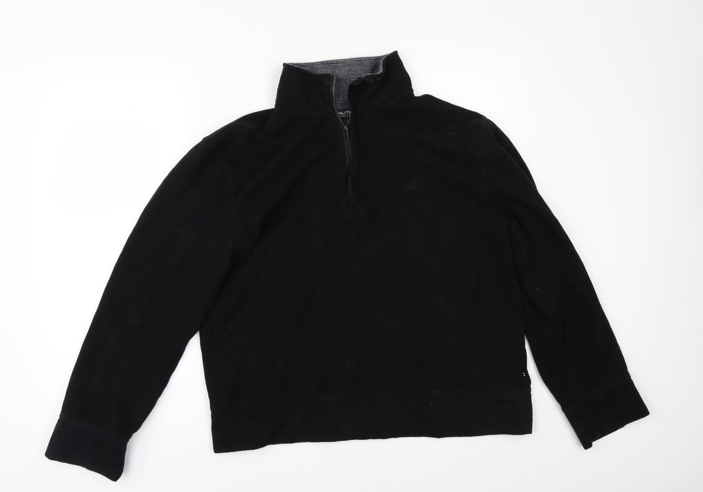 Nautica Womens Black   Pullover Sweatshirt Size M
