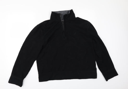 Nautica Womens Black   Pullover Sweatshirt Size M