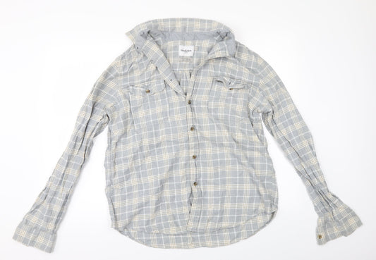 Goodfellows & co Mens Grey Check   Button-Up Size L