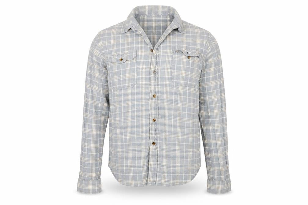 Goodfellows & co Mens Grey Check   Button-Up Size L