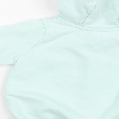 Brand and care label for H&M girls’ green jacket size newborn