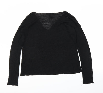 Preloved FOREVER 21 Womens Black   Pullover Jumper Size S - Back