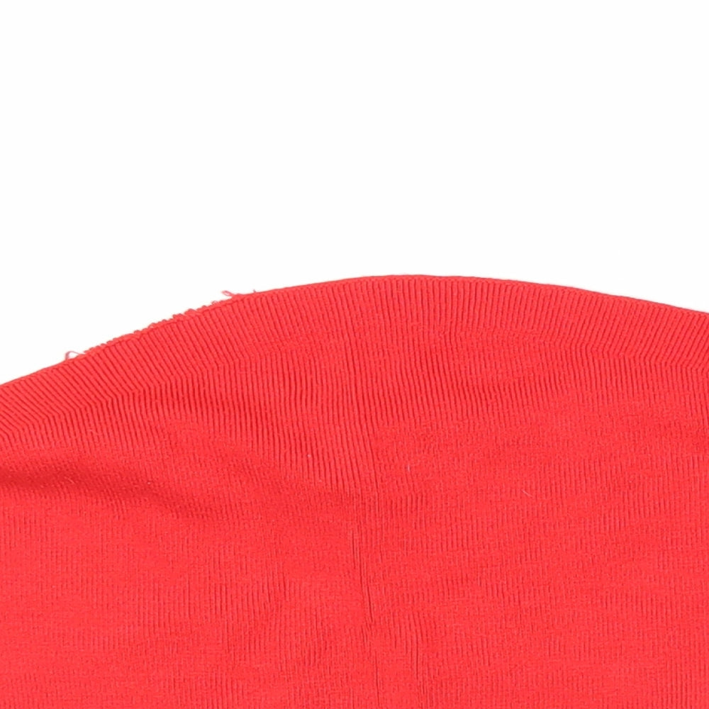 H&M Girls Red Striped  Pullover Jumper Size M  - Cropped