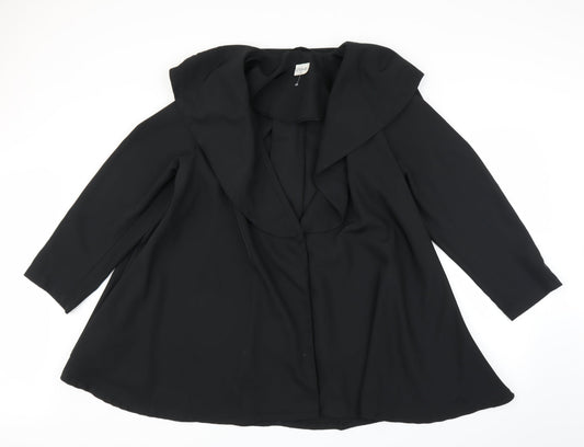 Solo Womens Black   Cape Jumper Size 12