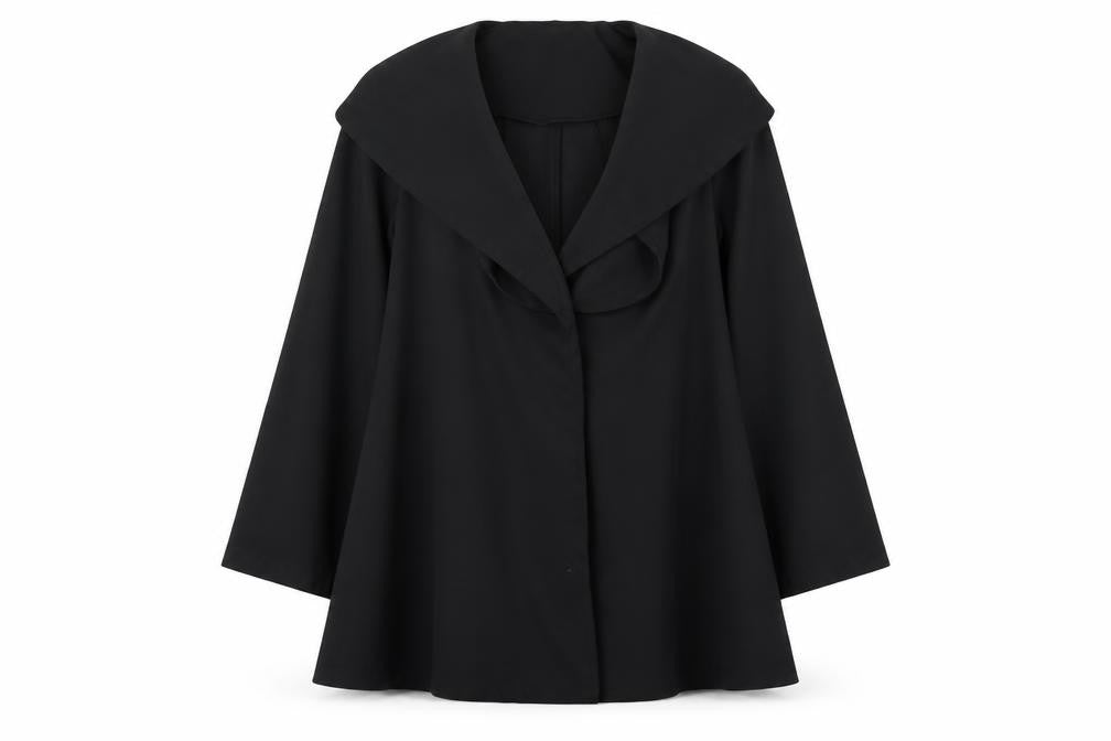 Solo Womens Black   Cape Jumper Size 12