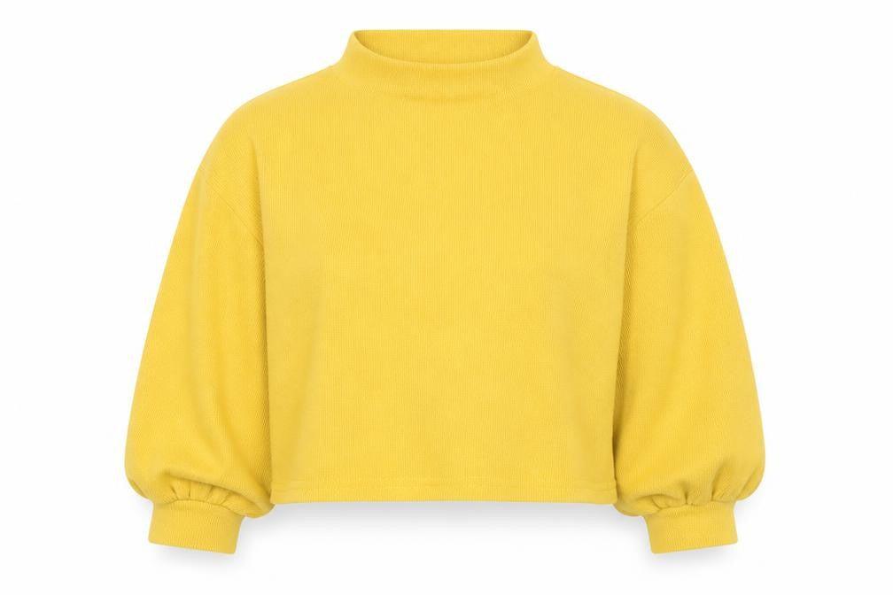 Preworn Womens Yellow   Pullover Jumper Size S  - Cropped
