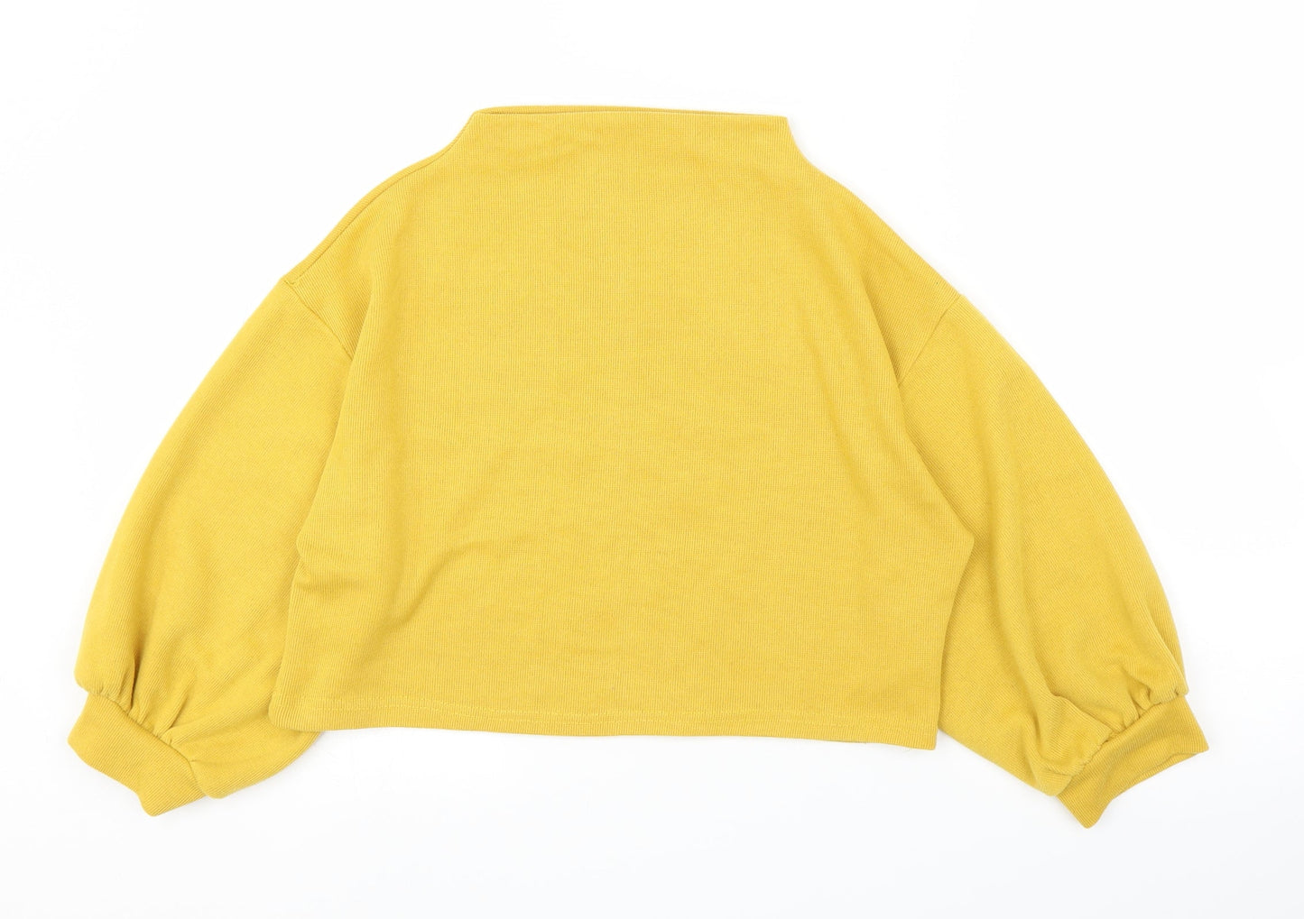 Preworn Womens Yellow   Pullover Jumper Size S  - Cropped