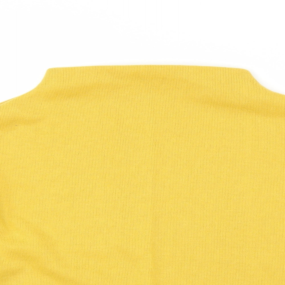 Preworn Womens Yellow   Pullover Jumper Size S  - Cropped