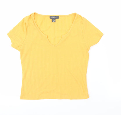 Front view of Primark women’s orange basic t-shirt, size S