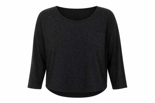 Front view of Primark women’s black tunic blouse, size UK 8