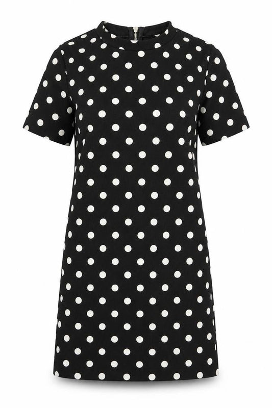 Divided by H&M Womens Black Polka Dot  A-Line  Size 10