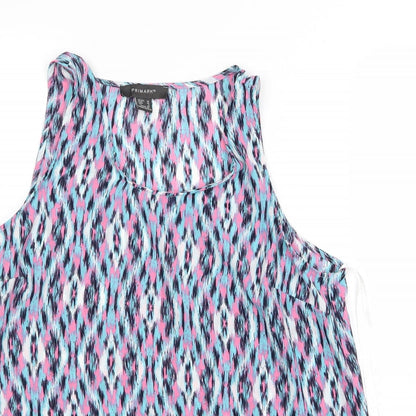 Primark Womens Multicoloured Geometric  Basic Tank Size 10