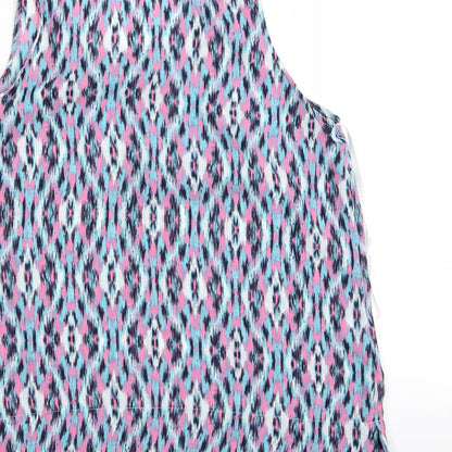 Primark Womens Multicoloured Geometric  Basic Tank Size 10