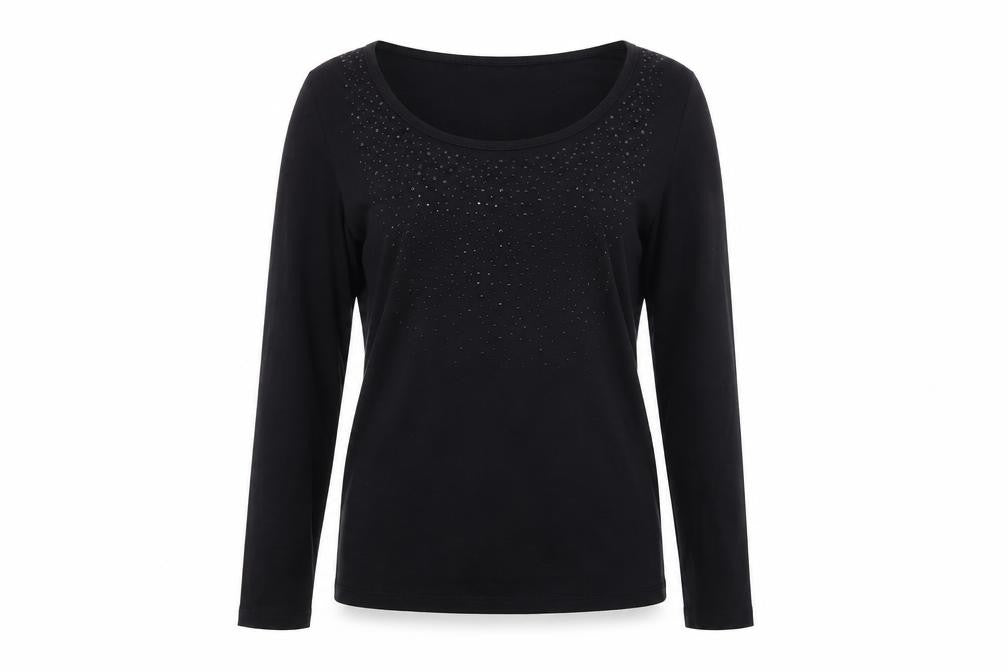 Joann hope Womens Black  Knit Pullover Jumper Size 14