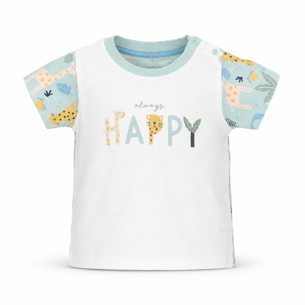 Matalan Baby Green   Basic T-Shirt Size 6-9 Months  - animals