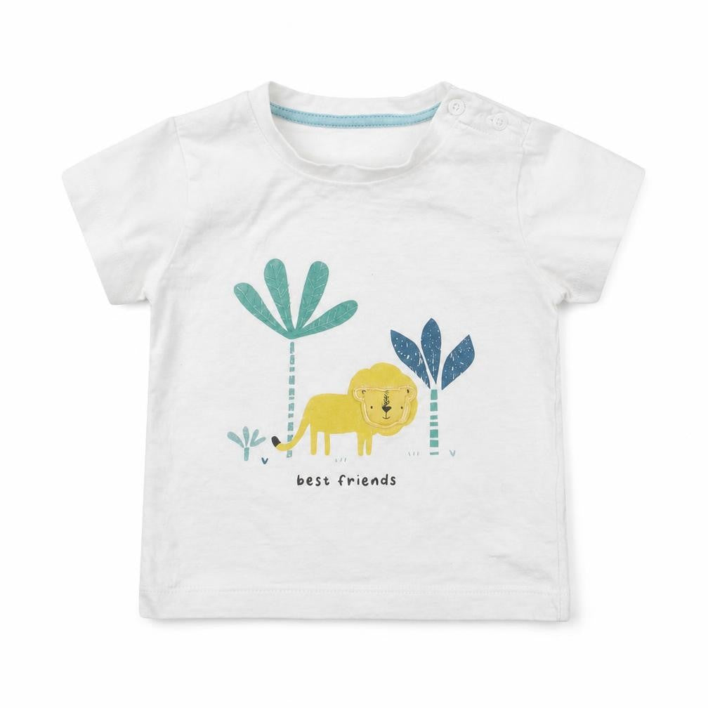 Matalan Baby White   Basic T-Shirt Size 9-12 Months  - best friends