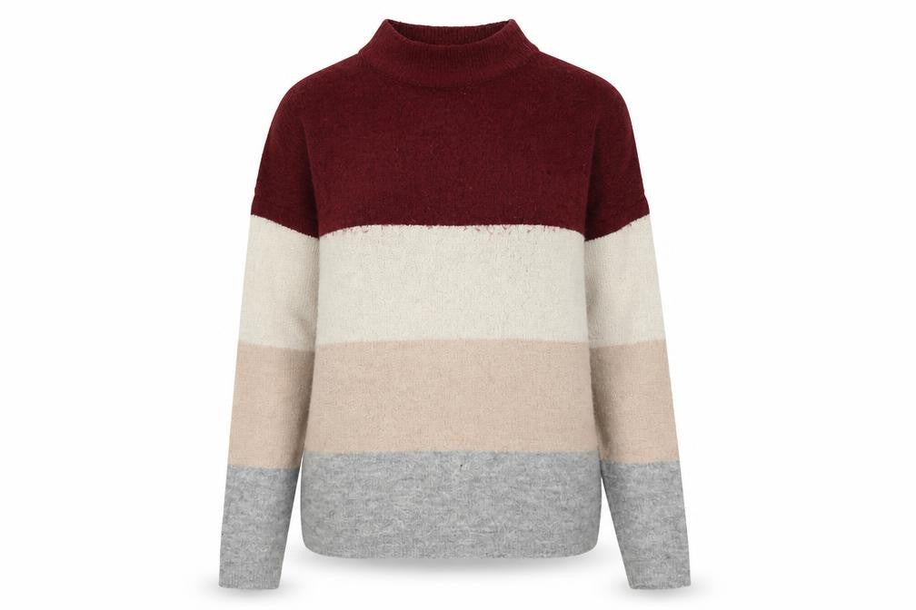 Brave Soul Womens Multicoloured Striped  Pullover Jumper Size M