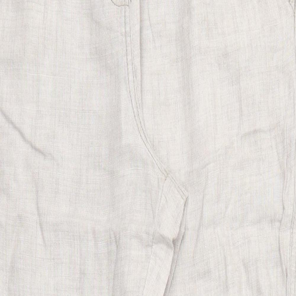 Moda Womens Beige   Trousers  Size 14 L30 in