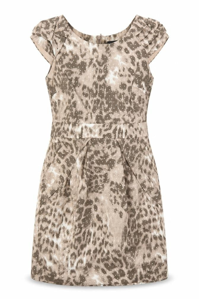 Next  Womens Brown Animal Print  Fit & Flare  Size 10