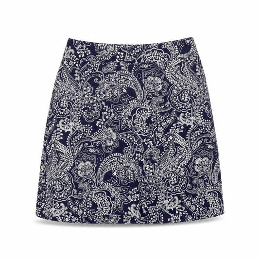 New Look Womens Blue Floral  A-Line Skirt Size 8