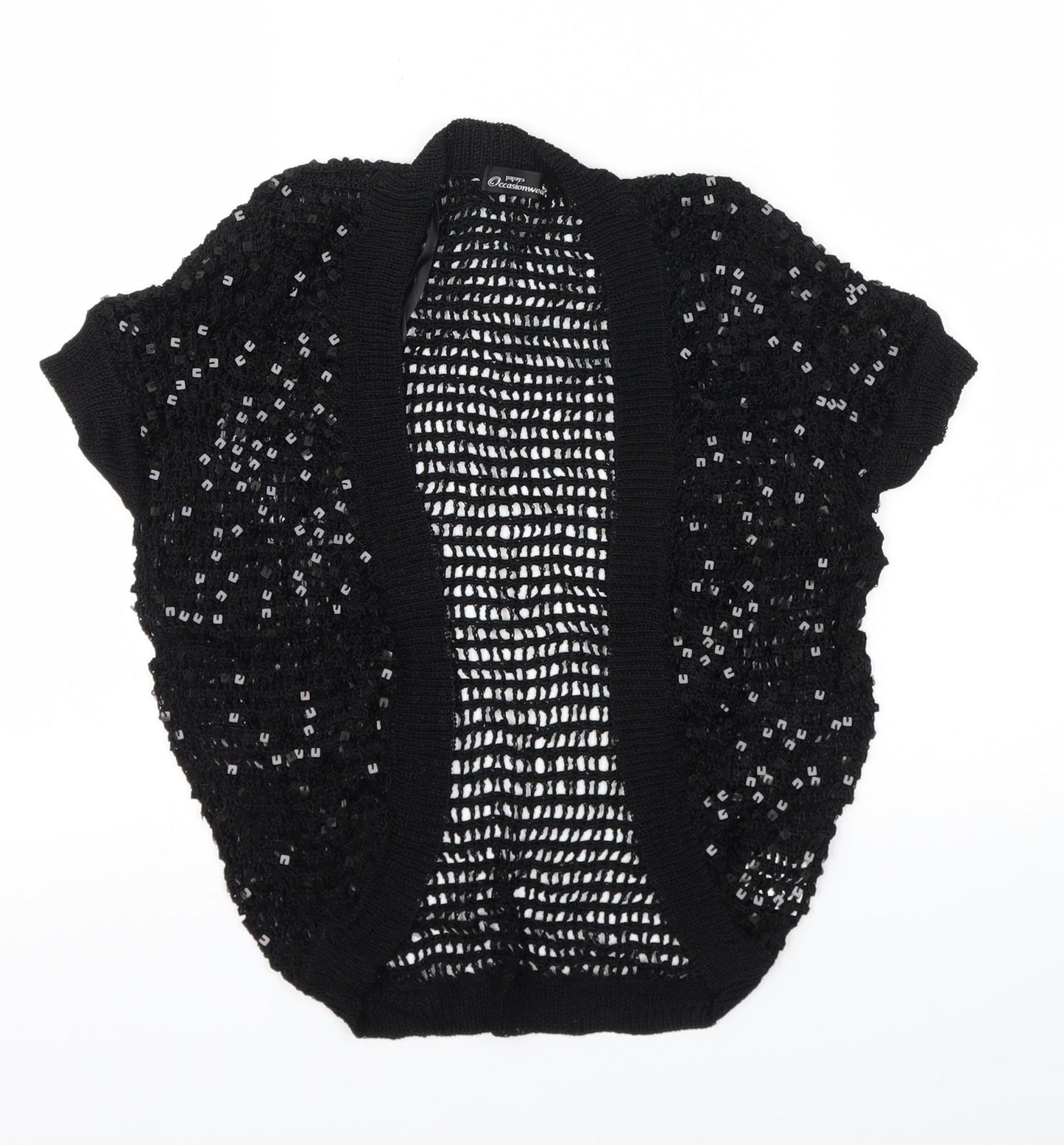 Papaya Womens Black   Cardigan Jumper Size 14