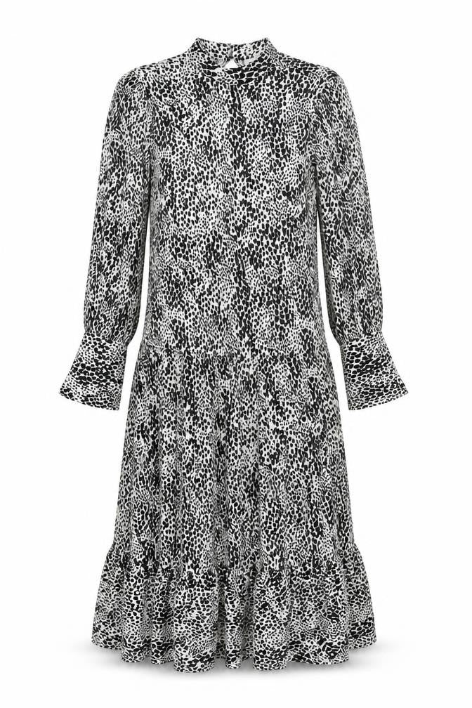 Topshop  Womens White Animal Print  A-Line  Size 6