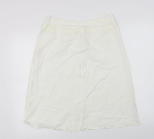 misto Womens Ivory   A-Line Skirt Size 2XL