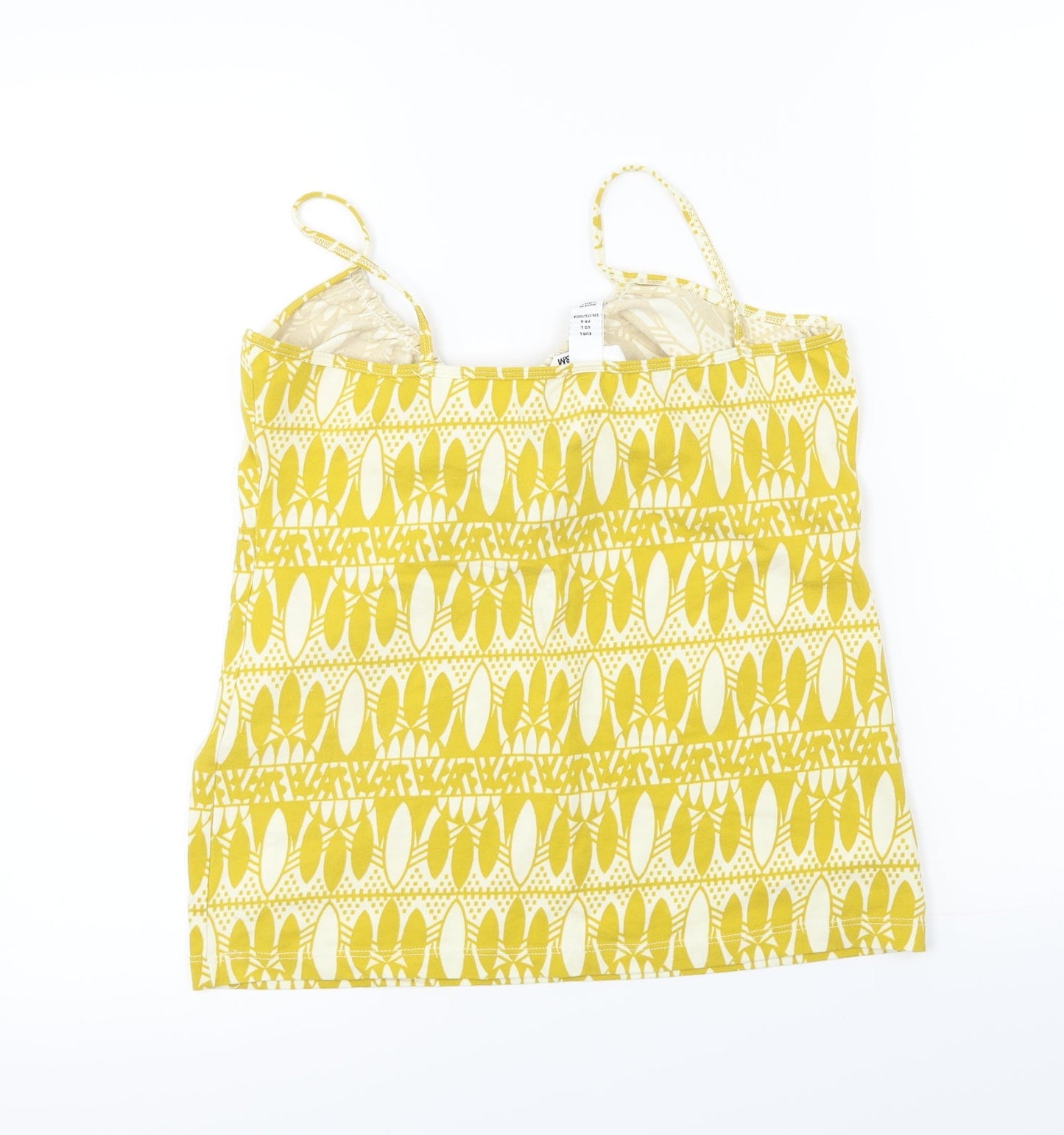 H&M  Womens Yellow   Basic T-Shirt Size L