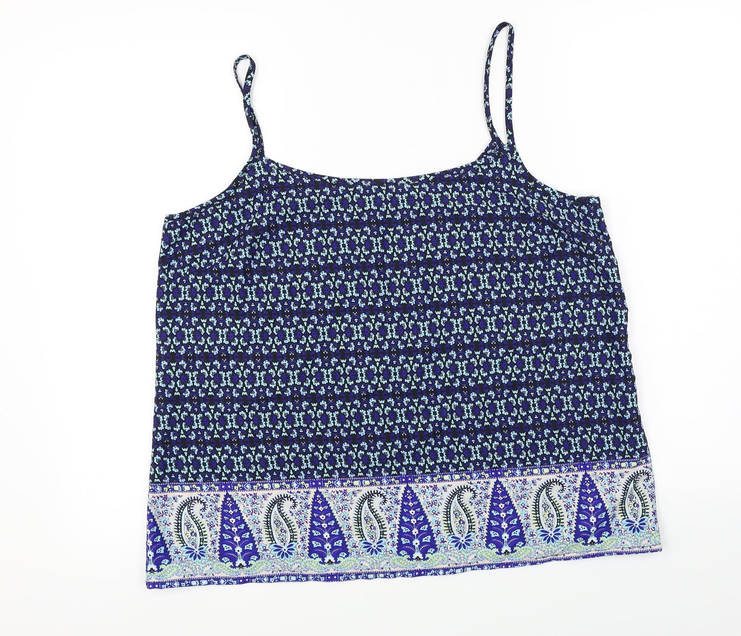 Atmosphere  Womens Blue Floral  Basic Blouse Size 18