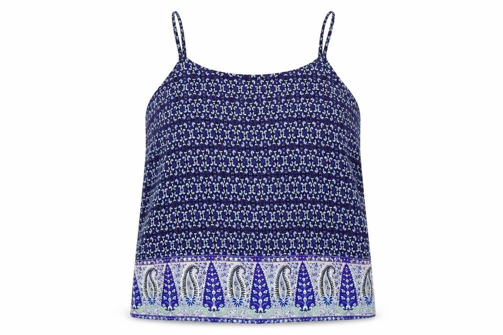 Atmosphere  Womens Blue Floral  Basic Blouse Size 18