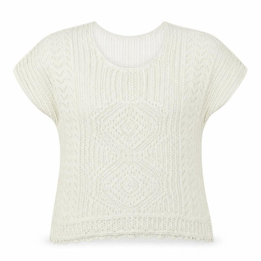 Front view of Atmosphere women’s ivory jumper, size S