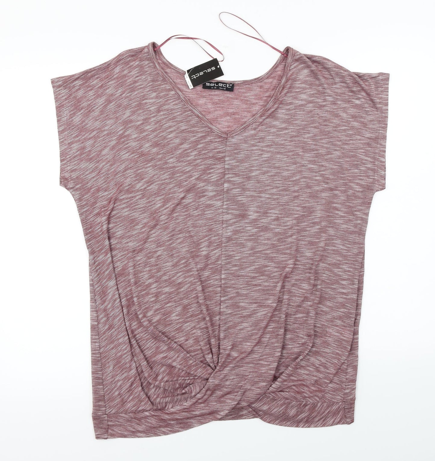Select  Womens Red   Basic T-Shirt Size 12