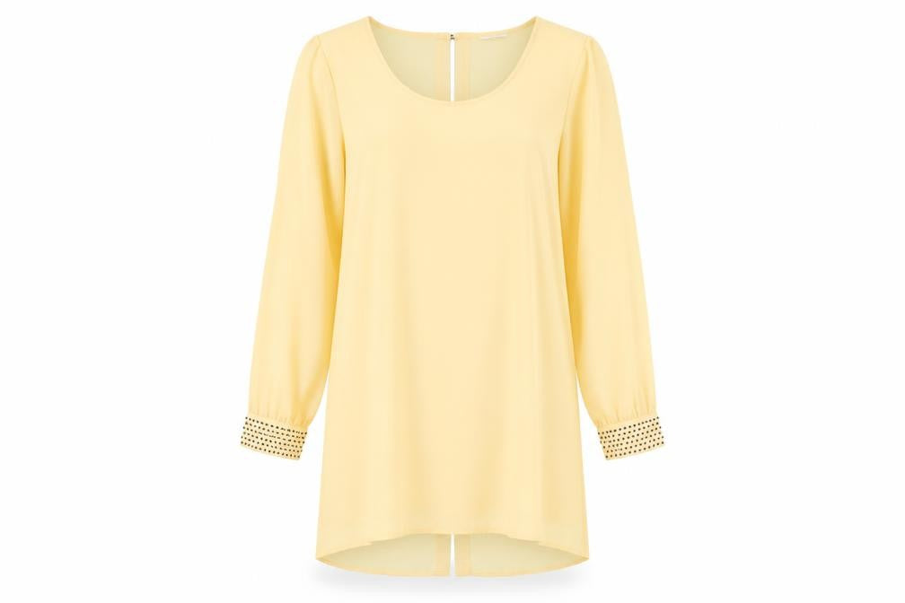 VILLA Womens Beige  Rayon Shift  Size L