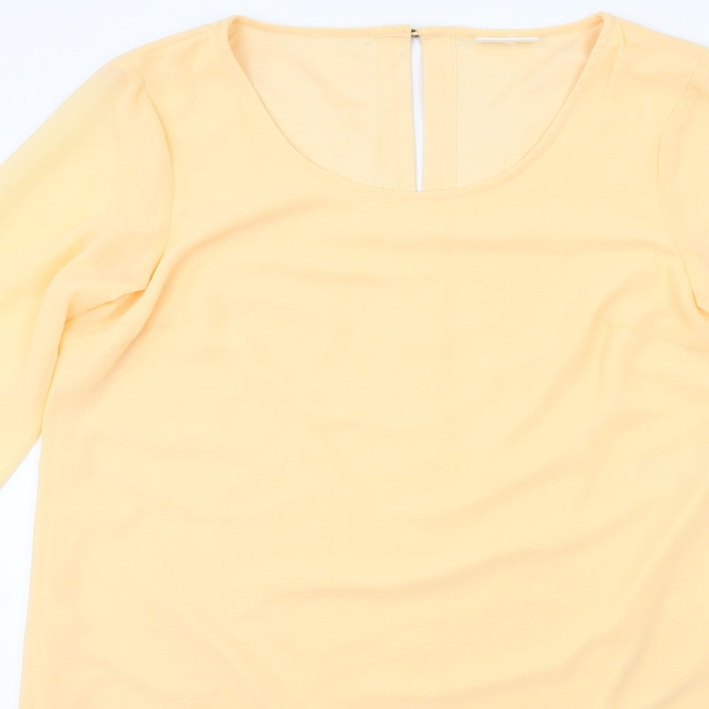 VILLA Womens Beige  Rayon Shift  Size L