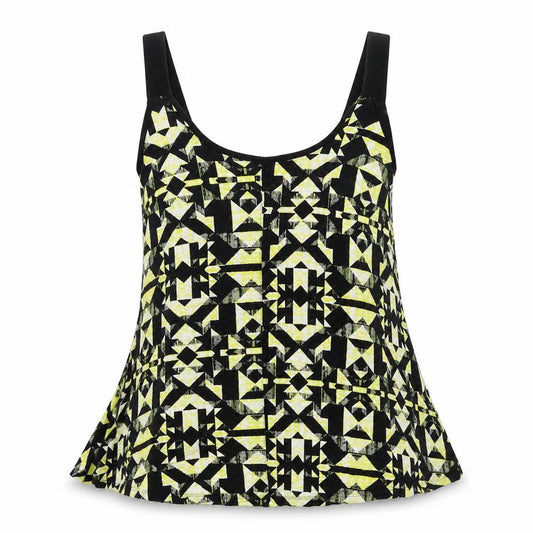 label be Womens Black Geometric  Basic Blouse Size 10