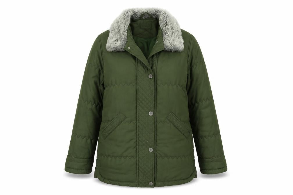 Damo Womens Green   Overcoat Coat Size 12